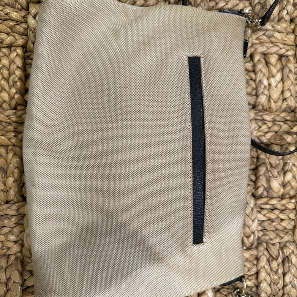 HENRI BENDEL Small Crossbody Bag Woven Canvas and Leather - Picture 5 of 10